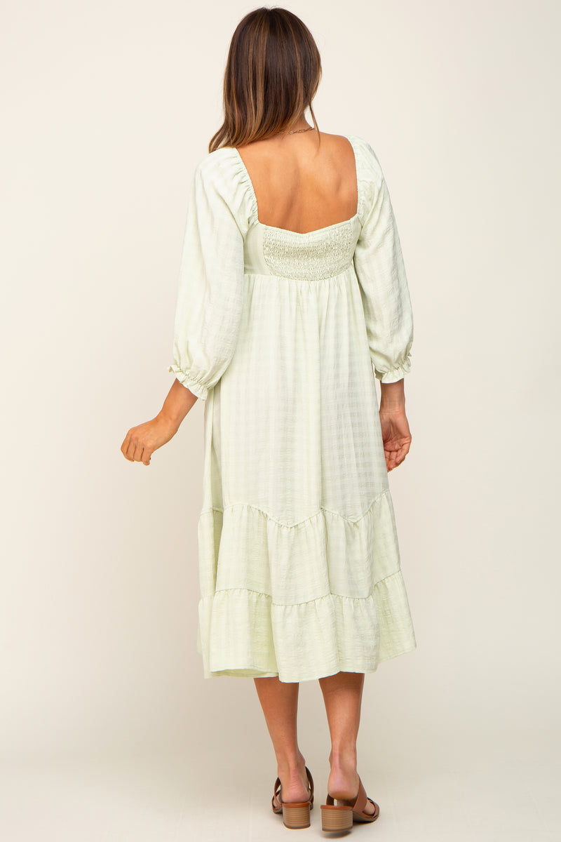 Green 4 Tabs Dress main image 1