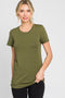 Olive Basic Crew Neck Tee