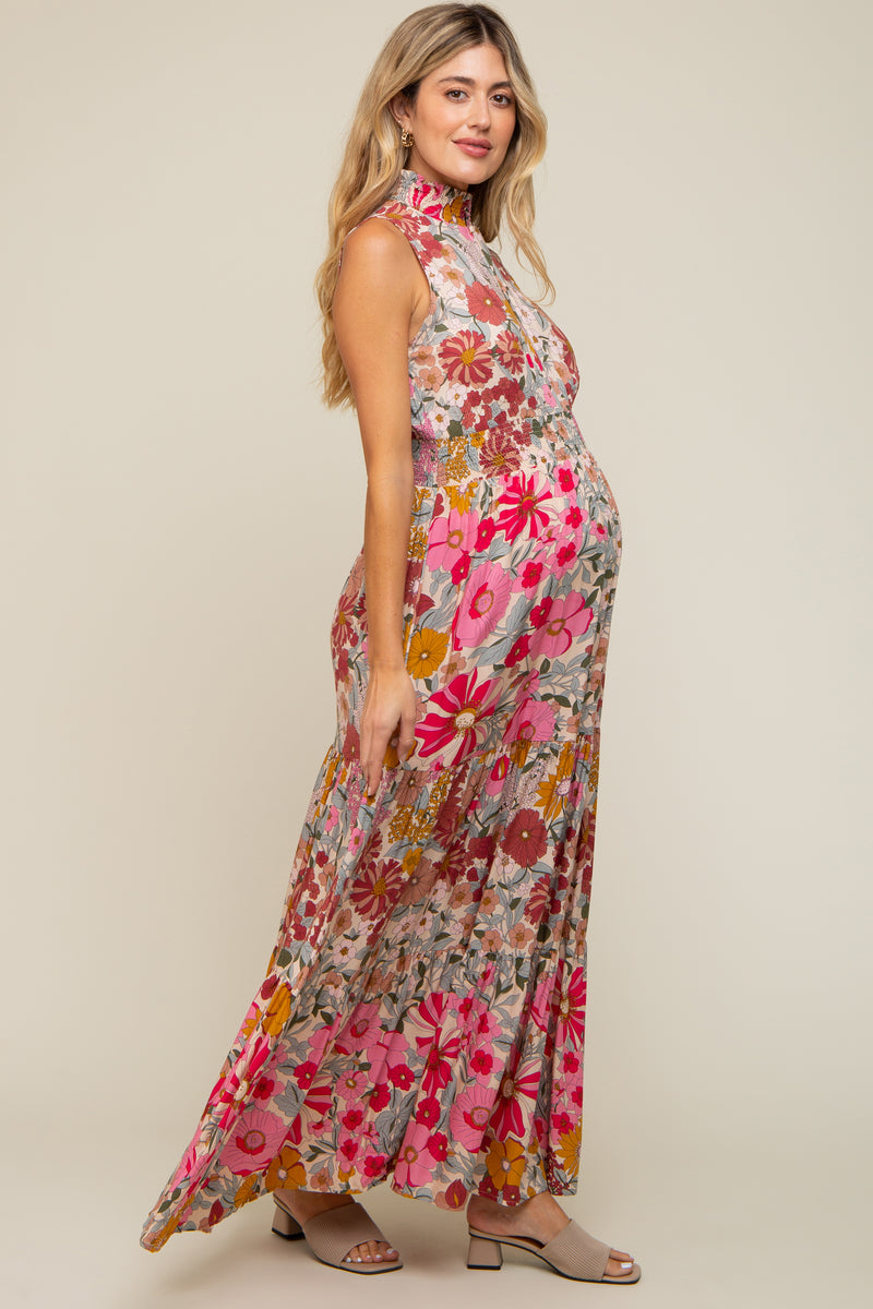 Pink Maternity Dress
