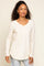 Cream Long Sleeve Top