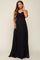Black Sweetheart Convertible Chiffon Maternity Gown