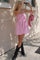 Pink Babydoll Mini Dress
