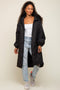 Black Quilted Long Puffer Jacket