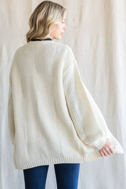 HER Oversized Cream Dress / Cardigan
