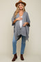Heather Draped Cable Knit Dolman Sleeve Maternity Cardigan