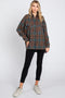 Mocha Plaid Flannel Top