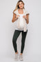 Forest Green Basic Maternity Leggings