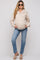 Light Blue Raw Hem Straight Maternity Jeans