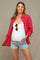 Light Blue Cuffed Maternity Denim Shorts