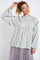 Sage Textured Crepe Loose Fit Blouse