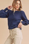 Blue Knit Sweater