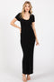 Black Cable Knit Sweater Dress