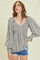 Black Floral Long Sleeve Blouse