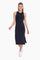 Black Sleeveless Racerback Bodycon Dress