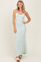 Mint Sleeveless Ribbed Maxi Dress