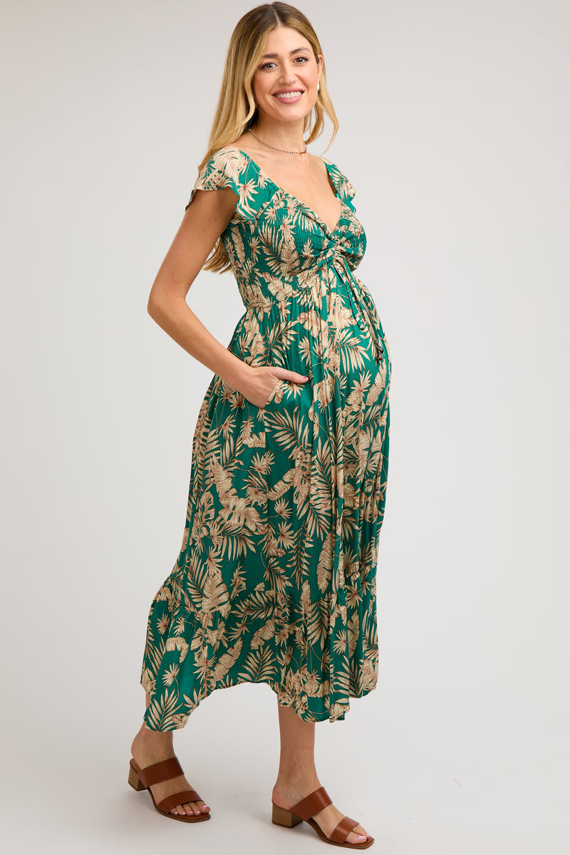 YELLOW HEARTS | ZIPLESS MATERNITY MAXI-SHORT SLEEVES | FULL LENGTH MAXI