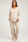Taupe Ribbed Soft Knit Long Sleeve Pajama Set