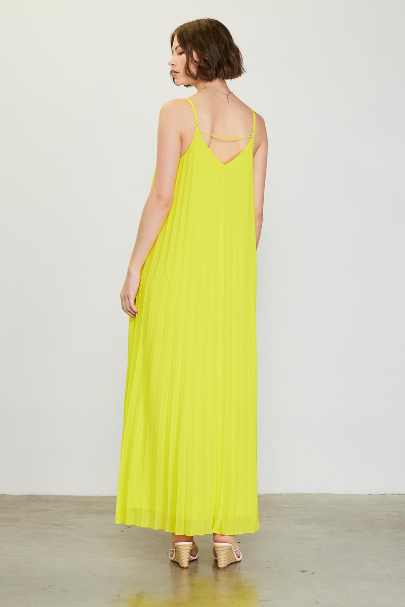 Lime Flutter Maxi Dress