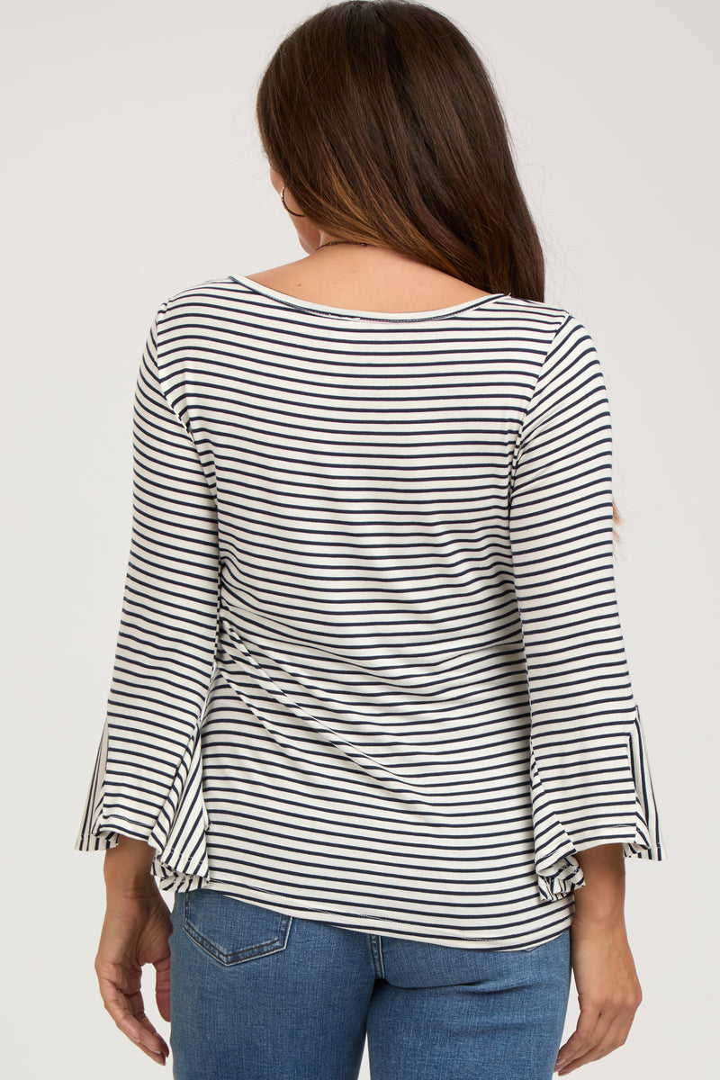 Navy 3/4 Sleeve Top main image 1