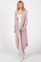 Light Pink Long Cardigan