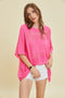 Fuchsia Knit Top