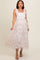 Light Pink Floral Ruffle Tiered Maternity Maxi Dress