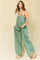 Light Olive Wide Leg Jumpsuit