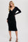 Black Long Sleeve Fitted Dress