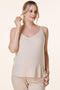 Cream Bravado Drop Front Maternity Nursing Tank