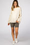 Olive Ribbed Maternity Bike Shorts