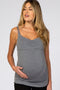 Heather Grey Cake Maternity Ice Cream Nursing Tank