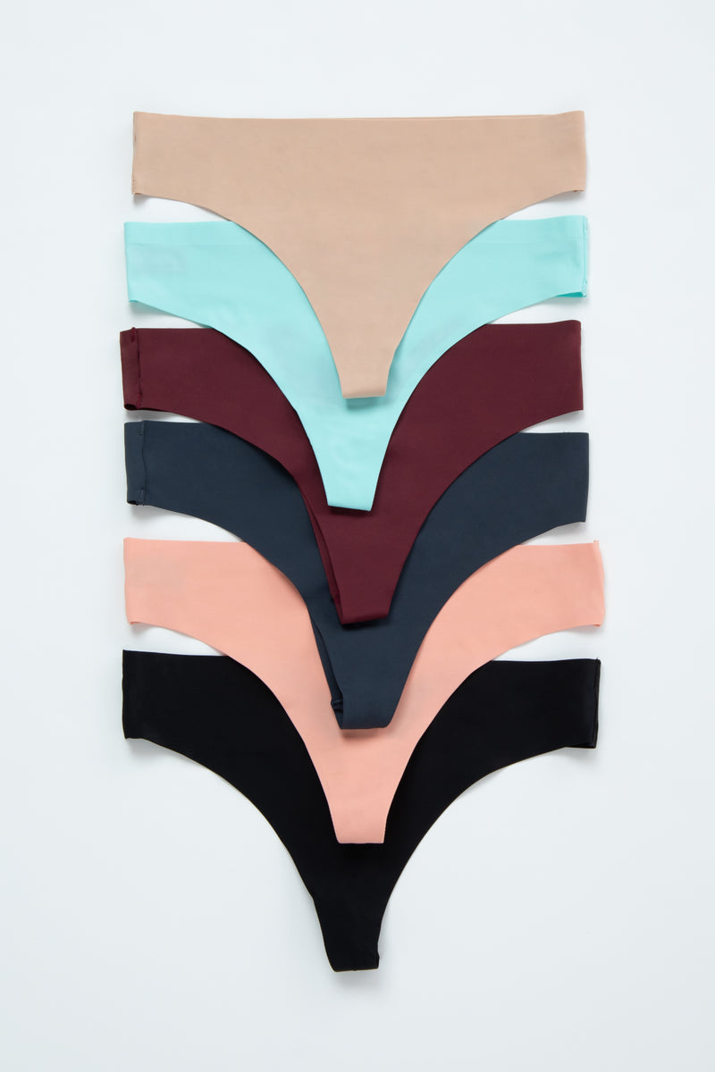 Multicolor Seamless Maternity Underwear Set PinkBlush