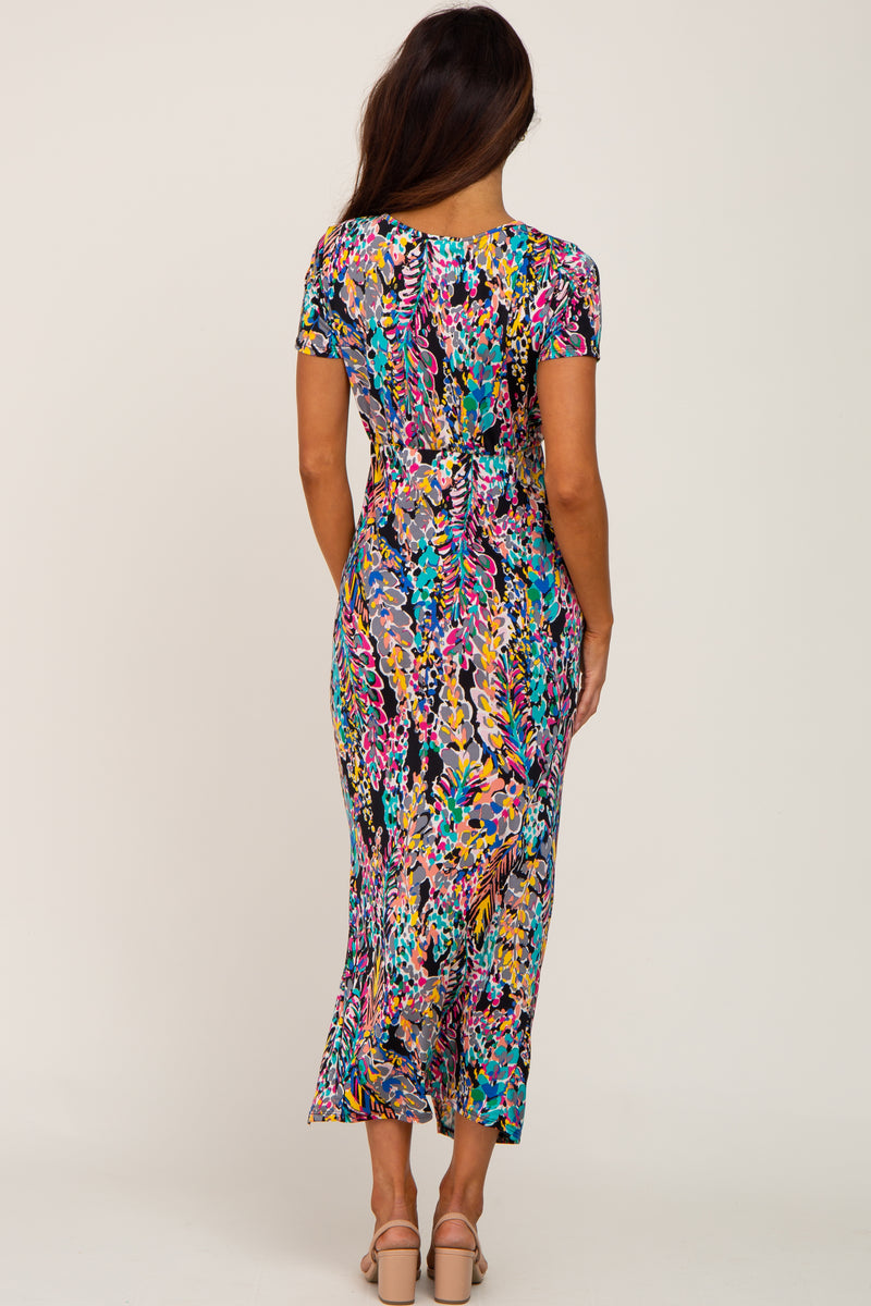 Set of 6  Black Multi Floret Shirt Dress (S,M,L)