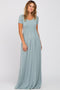 Light Blue Basic Maxi Dress