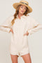 Ivory Collared Button Front Romper