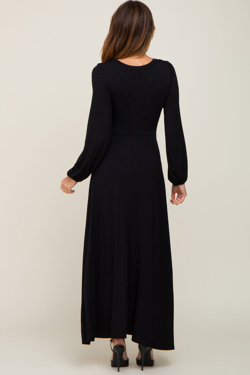 Twisted Details High Low Maxi Dress