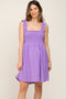 Lavender Smocked Eyelet Maternity Dress