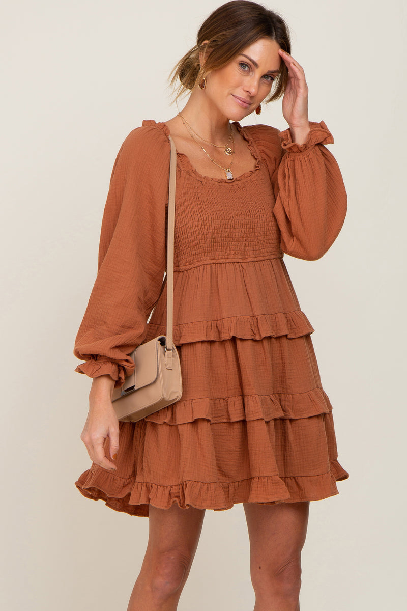 Clementine Smocked Long Sleeve Dress