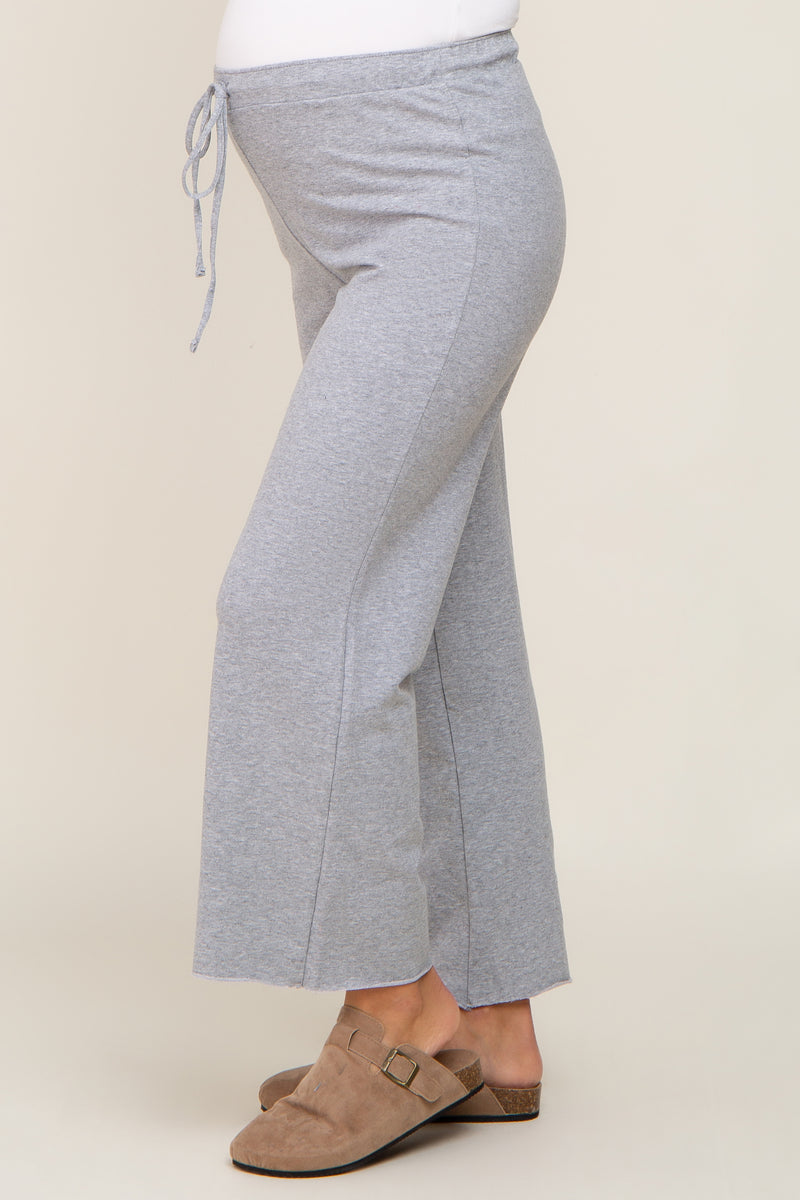 Heather Grey Slim Fit Maternity Joggers main image 1