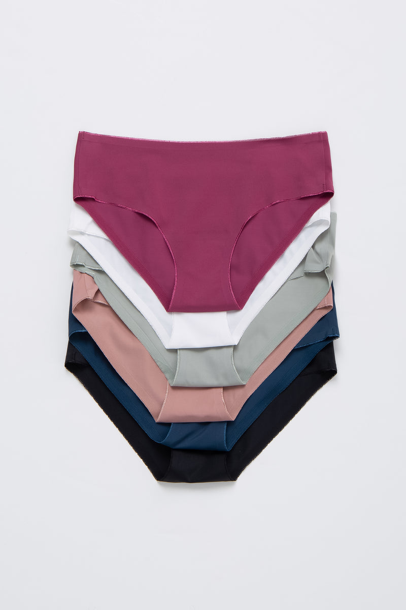 Multicolor Seamless Maternity Underwear Set PinkBlush