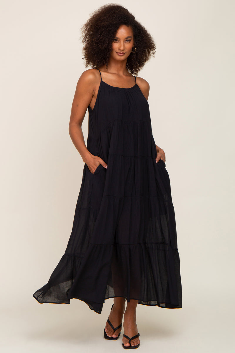 Black Maxi Tree Dress