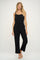 Black Spaghetti Straps Wide Legged Woven Jumpsuit