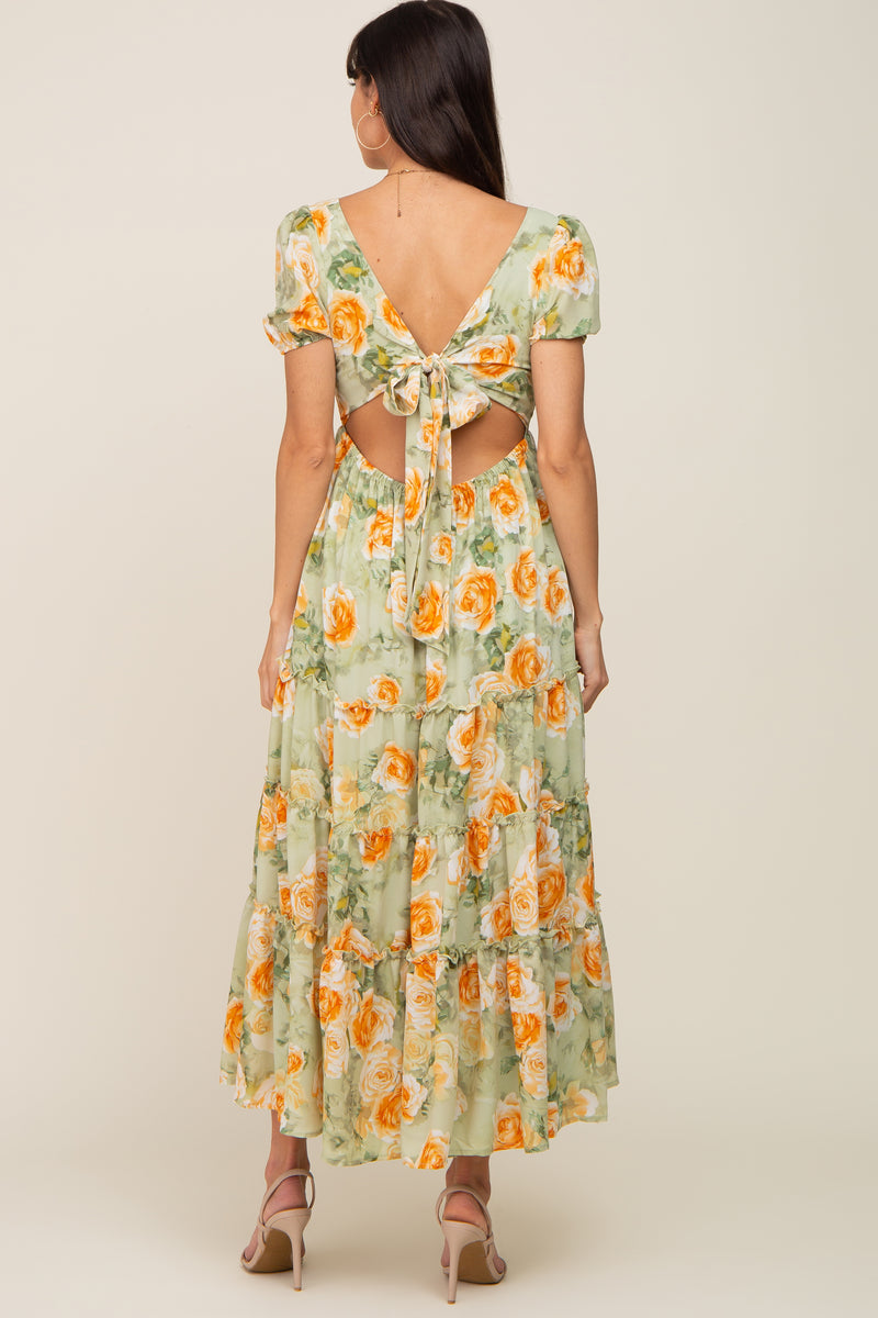 Olive Mustard Plus Tiered SS Maxi main image 1
