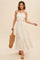 Cream Cut Out Bow Back Cami Maxi Dress