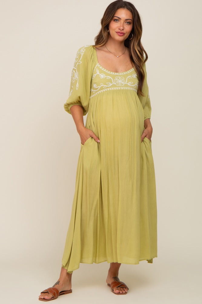 Multi-Colored Maternity 3/4th Gown main image 1