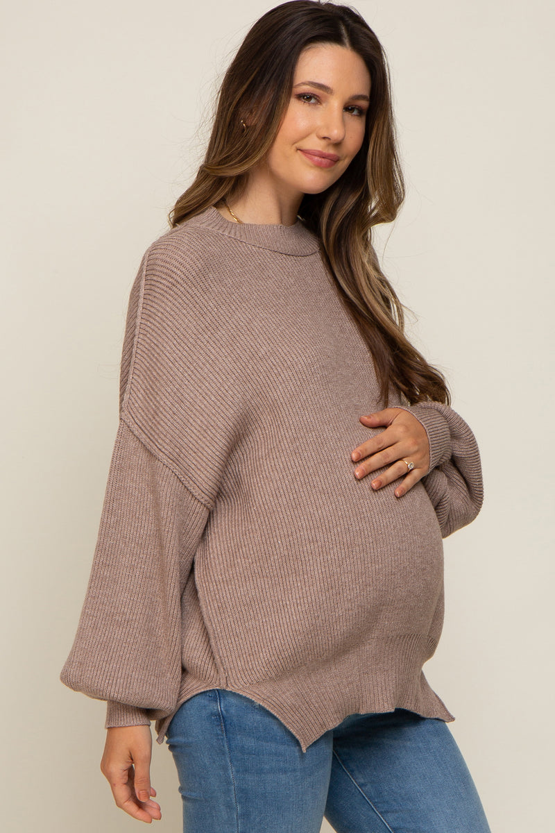 Mock Neck Sweater Mocha main image 1