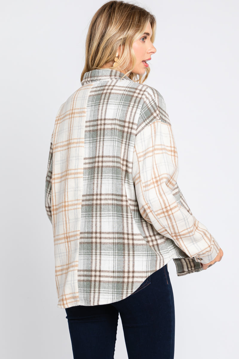 Light Flannel Buttondown Blue Plaid