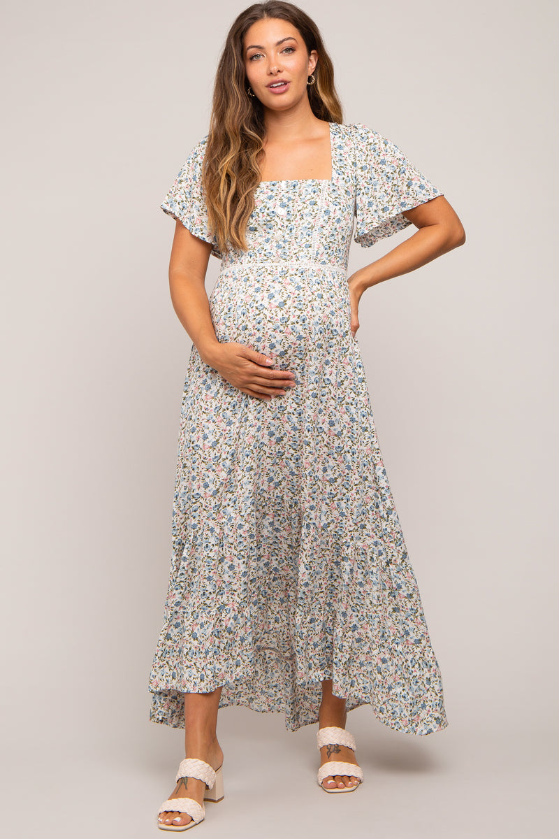 WDIRARA Girl's 2 Piece Outfits Button Front Square Neck...