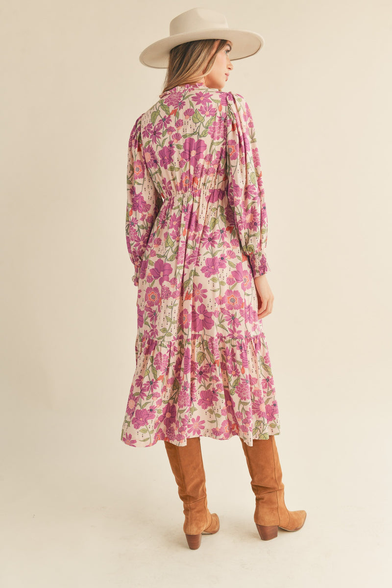 Structure Button Short Dress Lilac main image 1