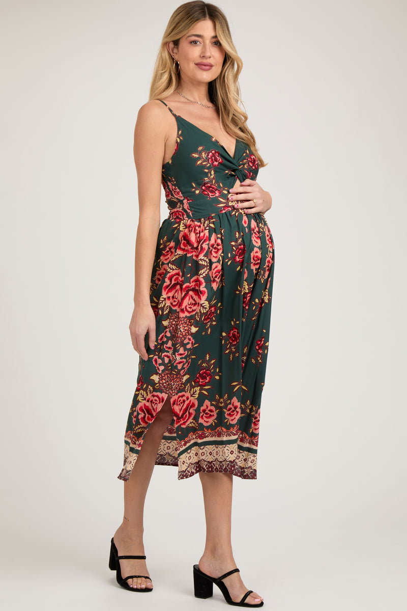 Side Slit Forest Dress - Green main image 0